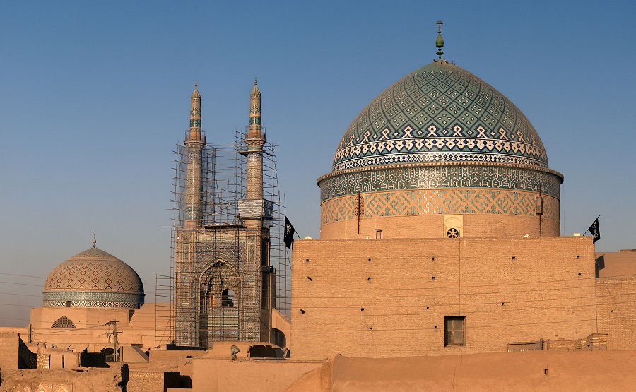 گنبد و مناره مسجد جامع یزد