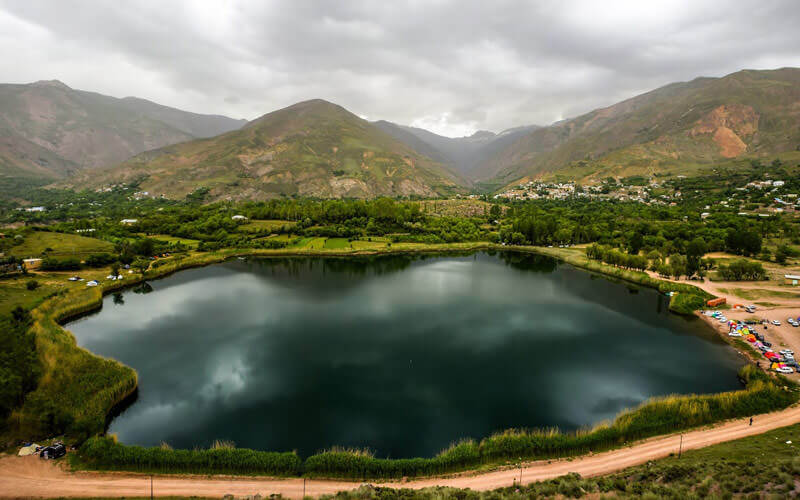 عکس کلی دریاچه اوان قزوین