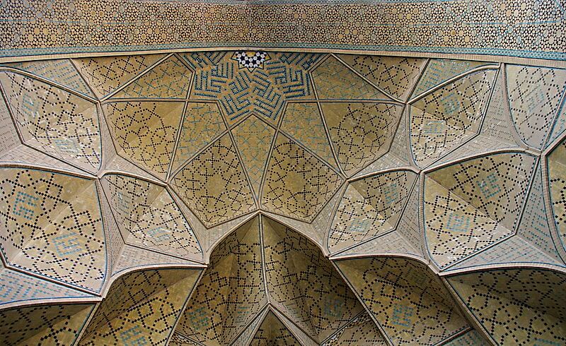 کاشی کاری مسجد جامع عتیق قزوین